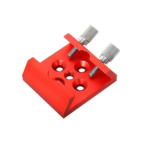 Telescope Finder Scope Base Mount Adapter Flat Base for Dovetail Slot 1/4 Thread Conversion Accessories Red