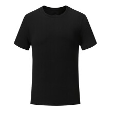 (Black,XL)Men Women Plain T Shirts Cotton Short Sleeves Tee Crew Neck Top Tee Shirt