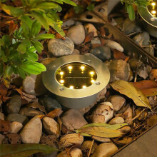 Lampes Solaires au pour L'ExtéRieur, LumièRe LED éTanche pour Jardin, Cour, Marches et AlléEs, LumièRes Solaires LED Blanc Chaud