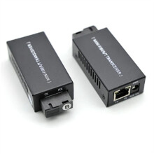 1 Pair Gigabit 100/1000M A/B SC Ethernet Fiber Media Converter Rj45 Optic Transceiver 20KM Fibra