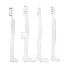 4Pcs Comb Picks Comb Lock Picks Metal Teeth Tools Pick Combs Stainless Steel Comb Tools for Repair