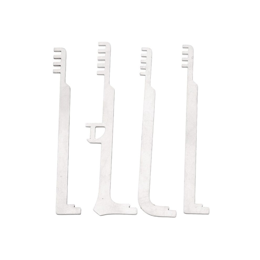 4Pcs Comb Picks Comb Lock Picks Metal Teeth Tools Pick Combs Stainless Steel Comb Tools for Repair