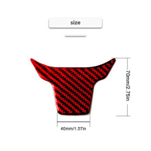 Adesivo Decorativo per Rivestimento del Labbro del Volante in Fibra di Carbonio ABS Rosso per   10Th Gen 2016 2017 2018 2019