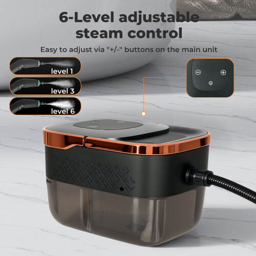 Spector Steam Cleaner Portable Multipurpose Steamer with Tools 6 Level 1600ml 2