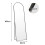 Levede 165x60cm Arched Full Length Mirror Black 9