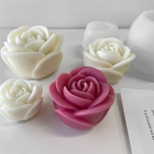 3 STKS Bloem Aromatherapie Kaars Siliconen Mal Rose Handgemaakte Aromatherapie Zeep Uitbreiding Steen Gips Mal Maken Gereedschap