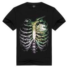 (Green,M)Camiseta unissex verão estampa da moda gola redonda mangas curtas roupas de presente