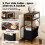 Slim Side Table with Charging Station Storage 3