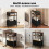 Slim Side Table with Charging Station Storage 4