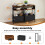 Slim Side Table with Charging Station Storage 6