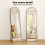 Levede 165x60cm Arched Full Length Mirror Black 11
