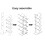 Levede 8-Tier Wooden Tree Bookshelf Display 7