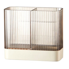 Utensil Holder, Cooking Utensil Crock Wall Mounted Utensil Organizer Countertop Utensil Storage for Kitchen,Coffee Color