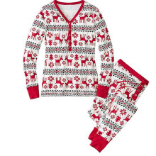 (Mom L) Men Christmas Family Women Baby Kids Deer Sleepwear Set Nightwear Pajamas