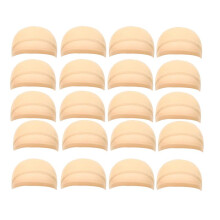 HD Wig Cap Stocking Cap Transparent Wig Cap Thin Nylon Cap Multifunctional Convenient Covers,Beige 20 Pcs