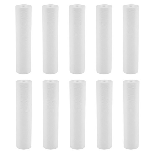 10 ST Universal Vattenfilter PP Bomullsfilterpatron Sedimentvattenfilter Polypropenmaterial, 1 Mikrometer