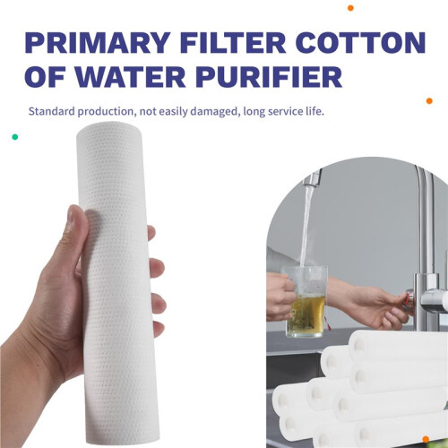 10 ST Universal Vattenfilter PP Bomullsfilterpatron Sedimentvattenfilter Polypropenmaterial, 1 Mikrometer 2