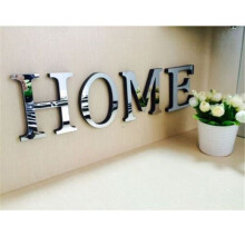(HOME) Letters 4 Love Home Furniture Mirror Tiles Wall Sticker Decor Art Selfadhesive