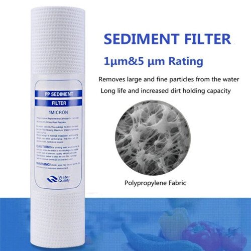 10 ST Universal Vattenfilter PP Bomullsfilterpatron Sedimentvattenfilter Polypropenmaterial, 5 Mikrometer 1