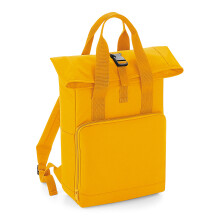 (One Size, Mustard) BagBase Twin Handle Roll-Top Backpack