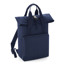 (One Size, Navy Dusk) BagBase Twin Handle Roll-Top Backpack