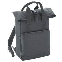 (One Size, Graphite Grey) BagBase Twin Handle Roll-Top Backpack