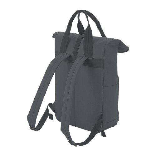 BagBase (One Size, Graphite Grey) BagBase Twin Handle Roll-Top Backpack 1
