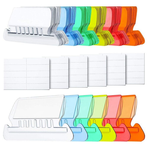 120 Pcs Hanging Folder Tabs and Inserts for Quick Identification of Hanging Files, Easy to Read, Hanging File Inserts 1