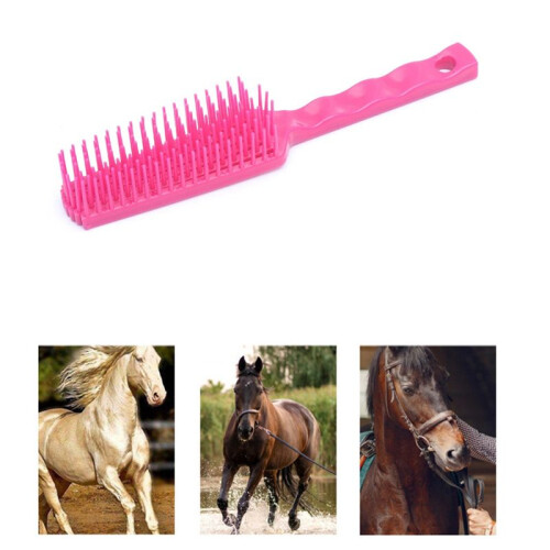 3PCS Horse Pet Detangler Plastic Comb for Long Tail Mane Forky Comb Random Color 2
