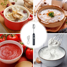 Elektrische Handmixer, Roestvrijstalen Roergarde, Staafmixer, Draadloze Handmixer, Garde met 3 Snelheden, Verstelbare Opschuimer