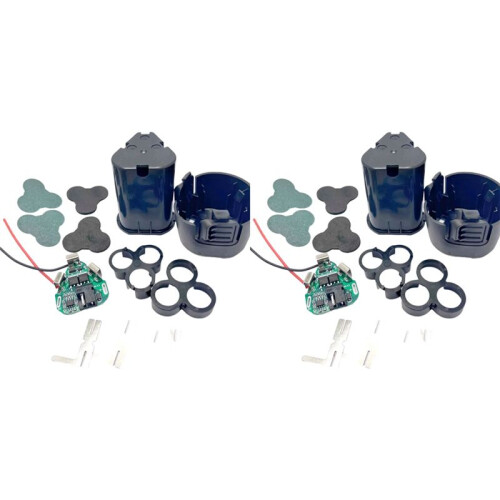 2set 12V  Electric Tool Hand Drill Power Li-Ion Battery Protection Board BMS 18650 Lithium Box Circuit Pack Shell