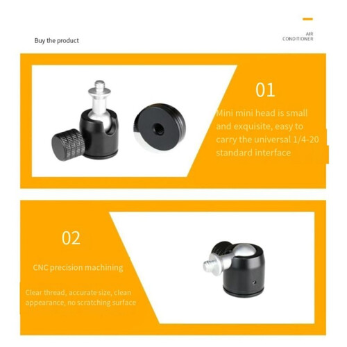 Universal  Tripod   1/4-20 Base Adapter Degree for Interface Stabilizer for Camera 1