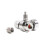 Akvarium CO2-Regulator 2000psi Tryckmätare för 6 mm Sugrör 3/8-24UNF 7
