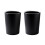 Plastic Small Trash Can Wastebasket, Garbage Container Basket for Bathrooms, Kitchens, Offices, Dorms, (Black) 1