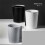 Plastic Small Trash Can Wastebasket, Garbage Container Basket for Bathrooms, Kitchens, Offices, Dorms, (Grey) 5