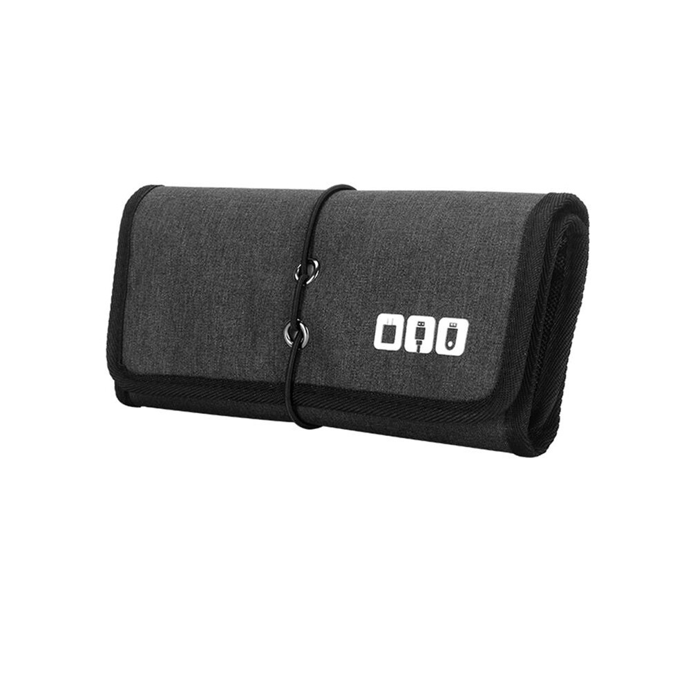 Electronic Organizer Cord Pouch, Travel Cable Charger Bag Organizer Carrying Case For Power Bank Usb Cables- Black 4713038453163