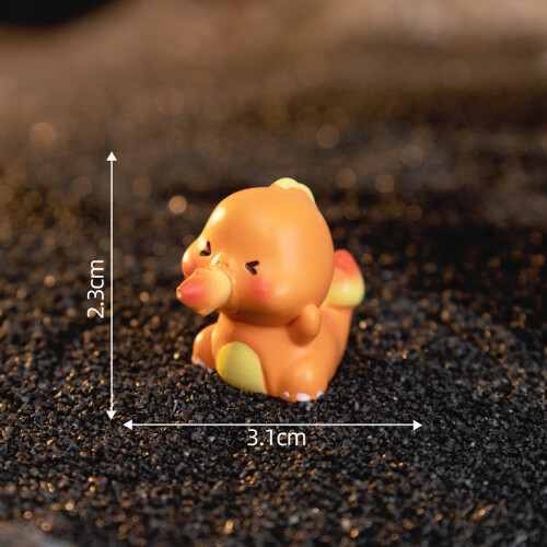 (Roaring) Charizard Resin Dragon Micro Landscape Mini Figurines Model Decor Desk Home