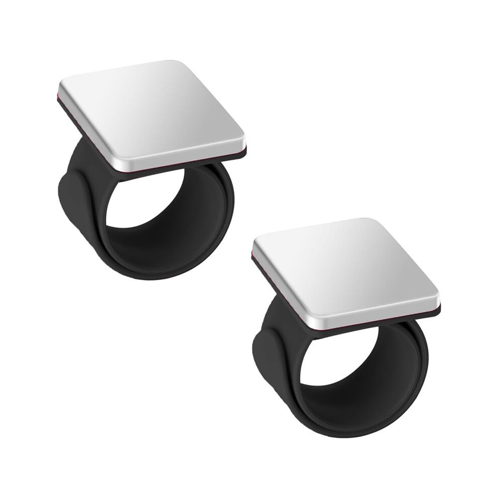 2 Pcs Magnetic Pin Cushion Wrist, Magnetic Sewing Pincushion, Magnetic Pin Holder Wristband For Sewing Black 6033340187265