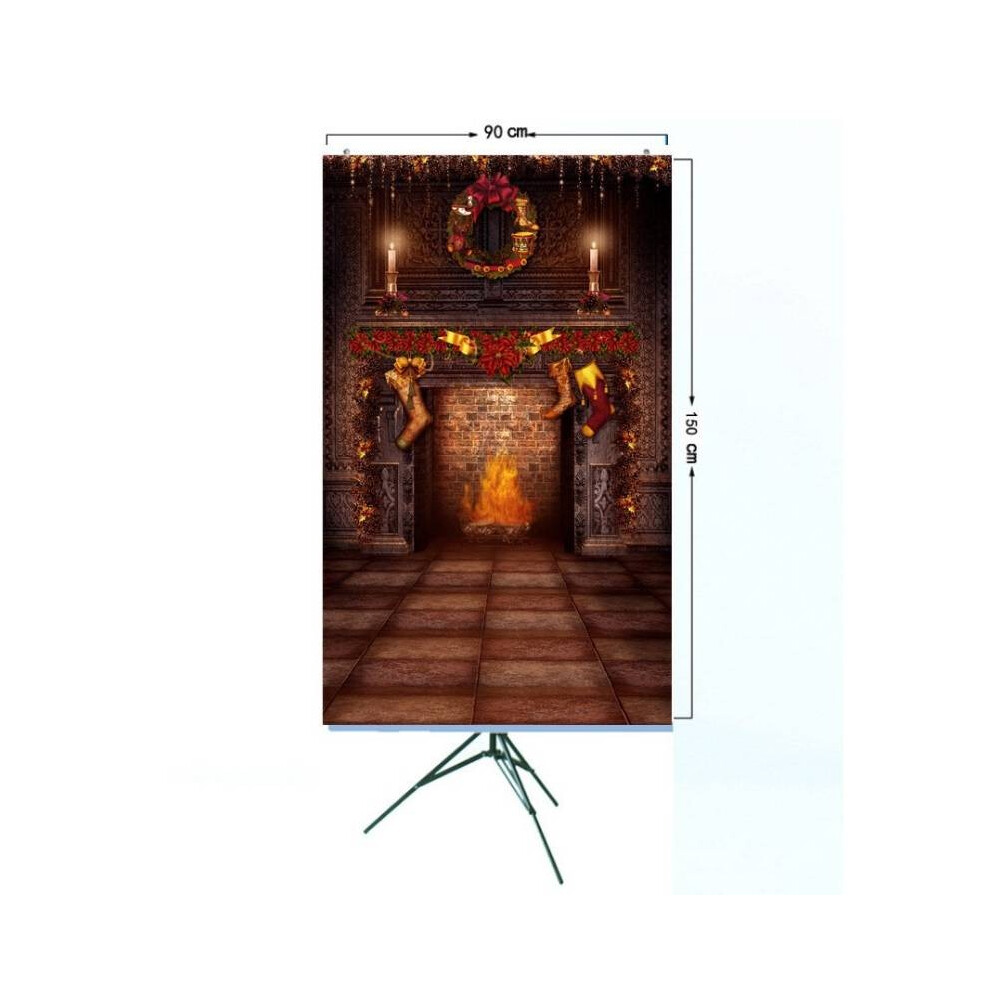 (3X5 Feet) Background Photography Children Cloth Christmas Theme Photo Studio Props Gift 694101498448
