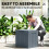 Outsunny Outsunny 93L Plastic Garden Storage Box, Storage Container w/ Handles, Grey 4