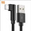 (black)Câble USB 90 Degrés Pin pour Huawei Câble de Charge Rapide 1