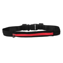 (Red-One Pocket)Running Belt Pocket Bag Pack Phone Key Workout Cycling Yoga Waist Pack Pouch