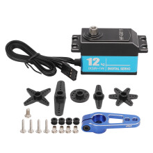 Servo digital cu motor fără miez și angrenaje din oțel inoxidabil, servomotoare RC impermeabile cu cuplu ridicat pentru camion robot cu design cu