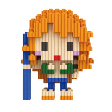 (Nami,560pcs)One Piece Micro Diamond Luffy Robin Nami Chopper Zoro Usopp Building Blocks