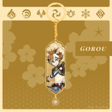 (Gorou)Genshin Nahida Acrylic Double Sided Keychain Cartoon Multiregional Keychains