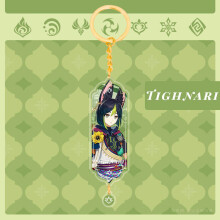 (Tighnari)Genshin Nahida Acrylic Double Sided Keychain Cartoon Multiregional Keychains