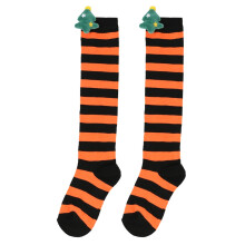 (StyleG)Árbol de Navidad Sobre la Rodilla Calcetines Invierno Niños Linda Muñeca Suave Acogedor Regalos Niñas