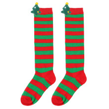 (StyleQ)Árbol de Navidad Sobre la Rodilla Calcetines Invierno Niños Linda Muñeca Suave Acogedor Regalos Niñas