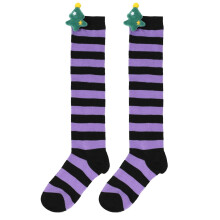 (StyleH)Árbol de Navidad Sobre la Rodilla Calcetines Invierno Niños Linda Muñeca Suave Acogedor Regalos Niñas