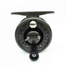 (Black 50)C60 Aluminum Fly Fishing Ice Fishing Reel 21bb 34 60mm Dia Left Hand Right